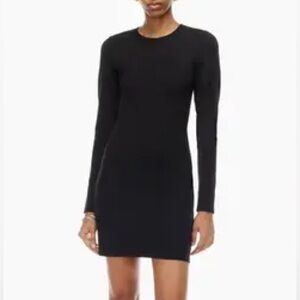 Aritzia Elegant Black Long Sleeve Dress
